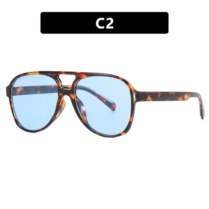 Vintage Oversized Sunglasses Women Retro  Big Frame Sun Glasses Female Black Yellow Ins Style Square Glasses Oculos De Sol