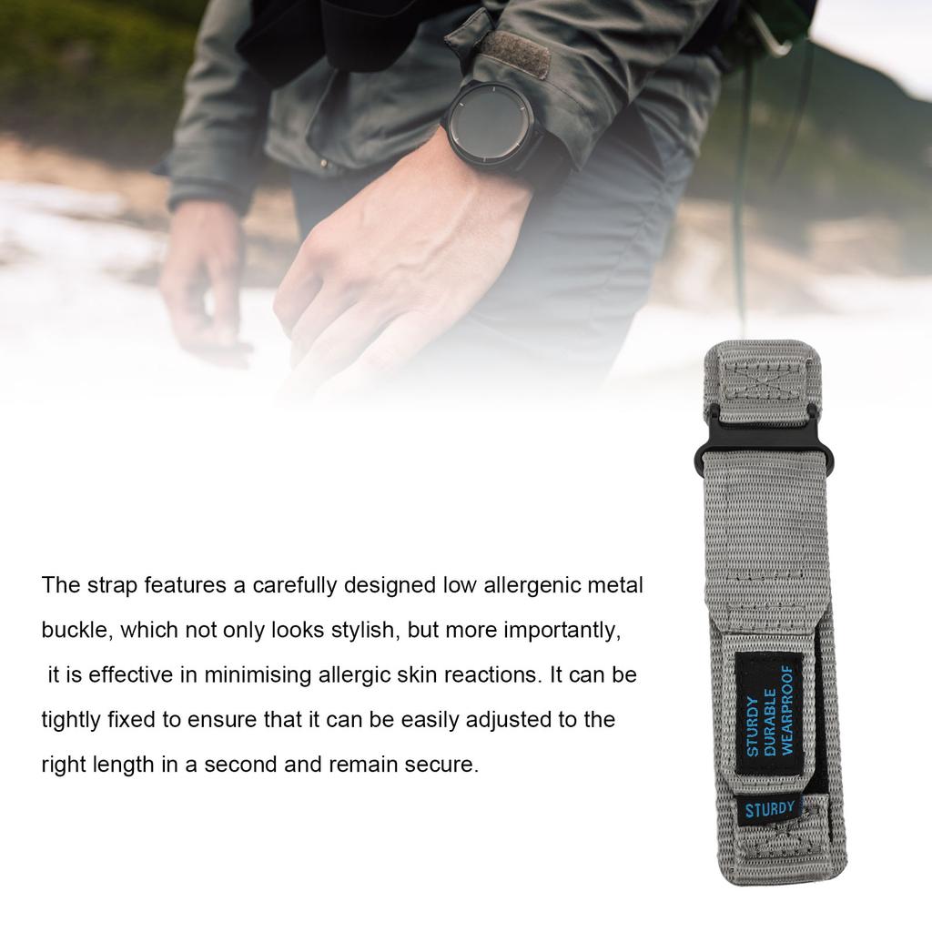 Nylon Watch Strap Sport Nylon Breathable Replacement Strap Adjustable Nylon Sport Band Compatible for Watch 6/5/4 for GT 4/3/2/1