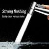 Black Versatile Bathroom Spray Gun with Strong Water Pressure Durable Hose And Mount for Bidet Toilet Floor Pet Bath