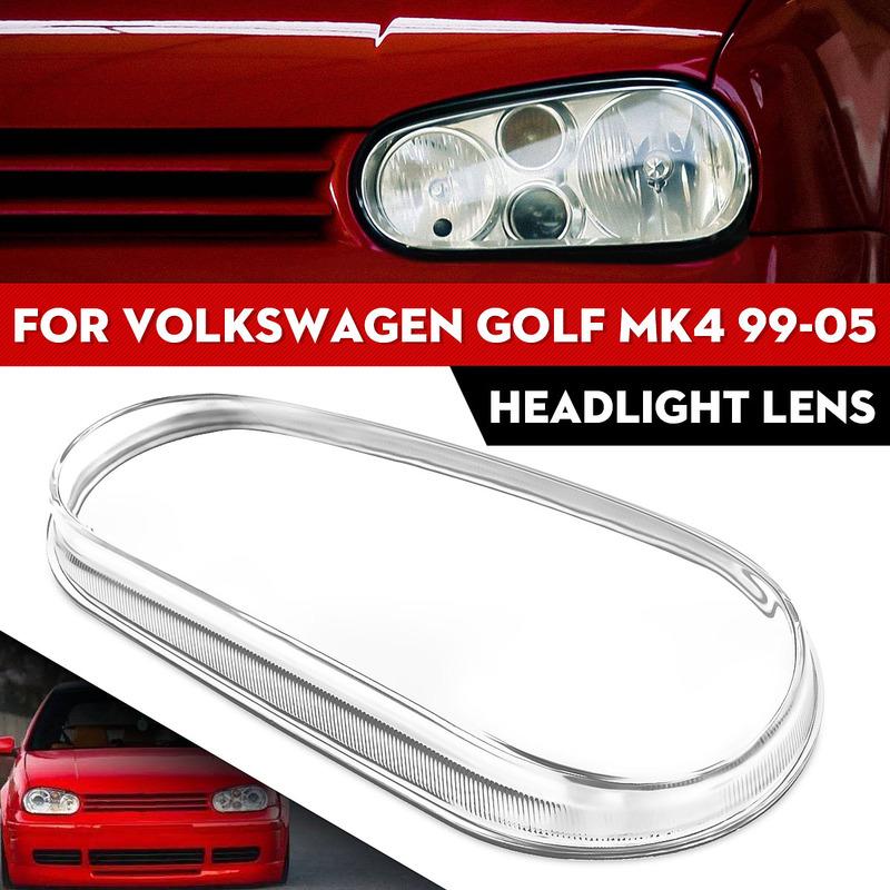Headlight Clear Lens Cover Lampshade Headlamp Clear Shell For VW Golf 4 MK4 GTI/R32 1999-2005 Headlamp Cover