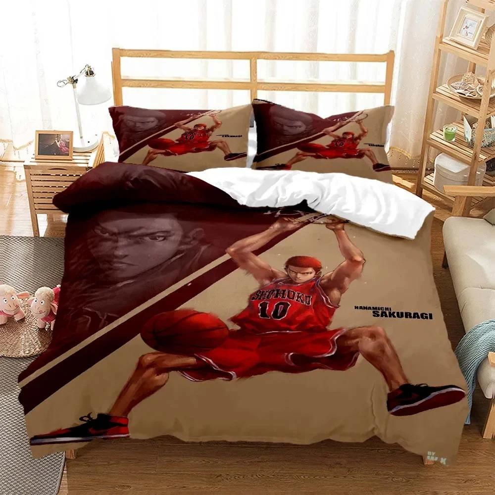 Slam Dunk Expert Digital Printed Polyester Bedding Set for Girls and Boys Bedding Set for Teenagers Bedding Set Gift