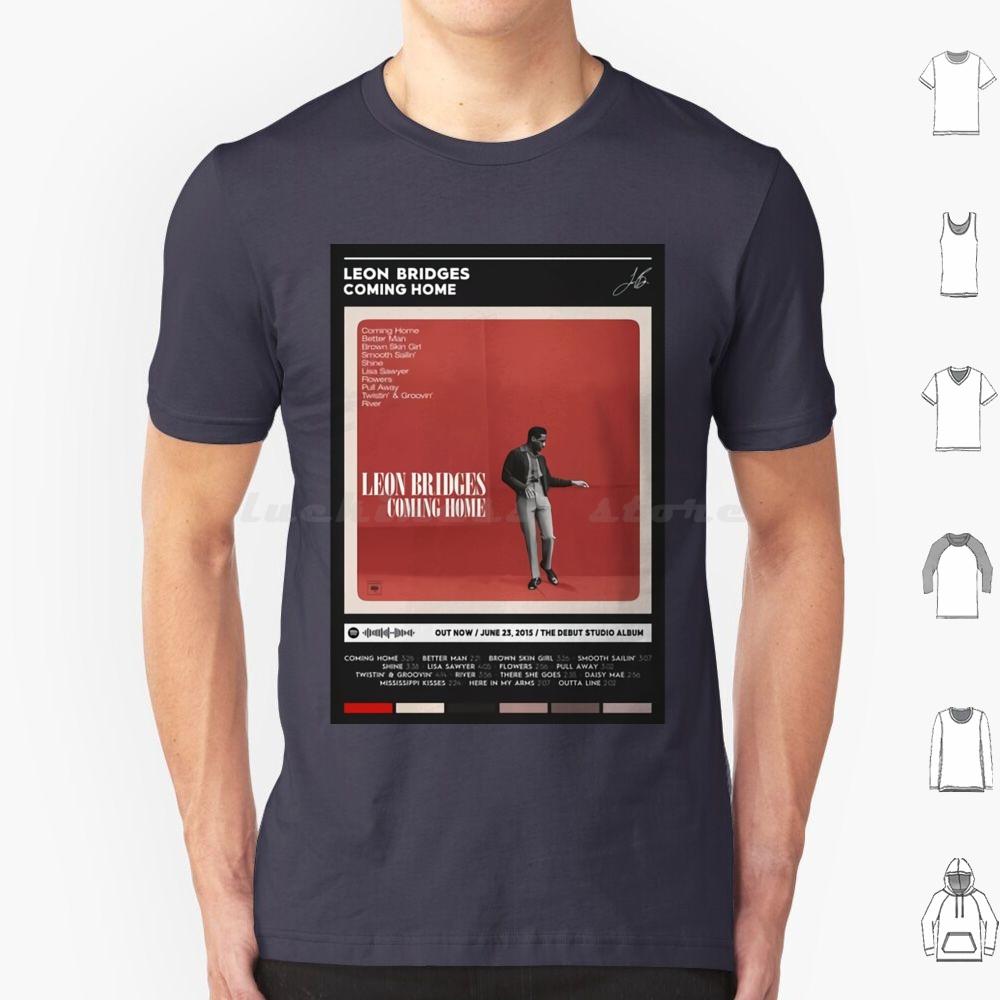 Coming Home Album Cover Poster T Shirt Big Size 100 Cotton Music Song Tracklist Playlist Leon Bridges Vintage Retro Hottime