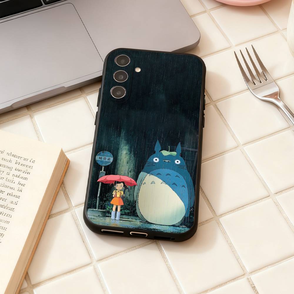 Cartoon Cute T-Totoros   Phone Case For Samsung Galaxy A73,A72,A71,A70,A53,A52,A51,Others Soft Black Shell