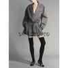 Autumn Suit Trim Poplin Long Sleeves Shirt 5063116 Shoelace Loose Mid Waist Shorts 1255535