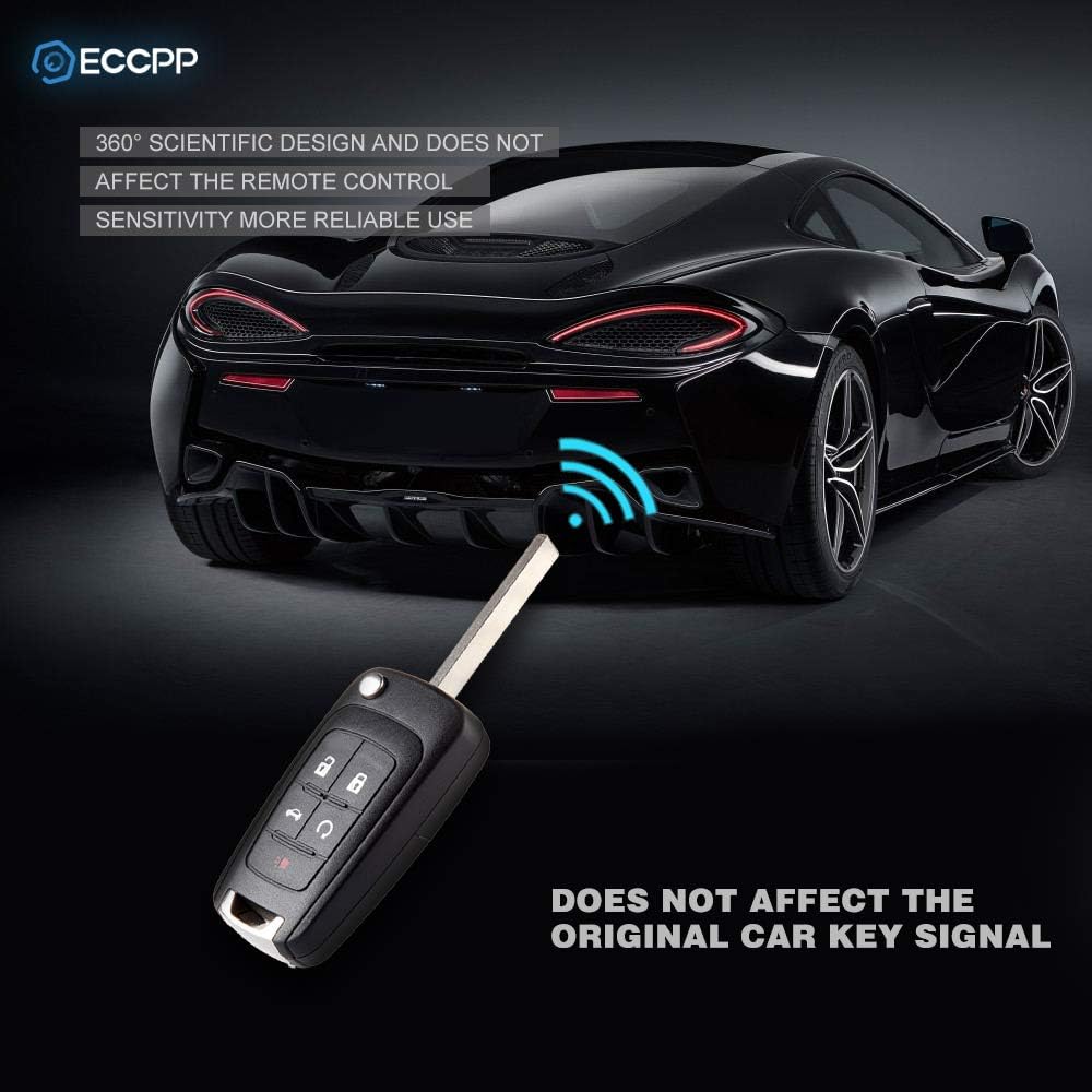 ECCPP 1PCS Key Fob Shell Case Replacement OHT01060512 Compatible with 014 for GMC Terrain,2015 for Chevrolet Sonic Key Fob Case
