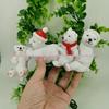 Christmas Gnome and Bear Resin Ornament for Shelf or Desktop