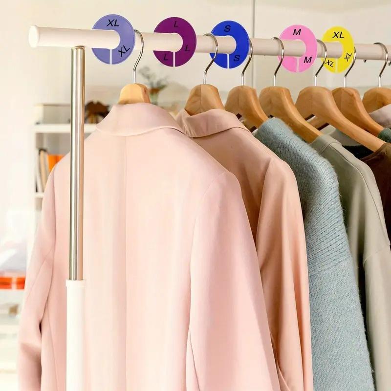 10PCS Clothing Size Dividers Handmade Convenient Size Marking Ring Blank DIY Craft Round Hangers