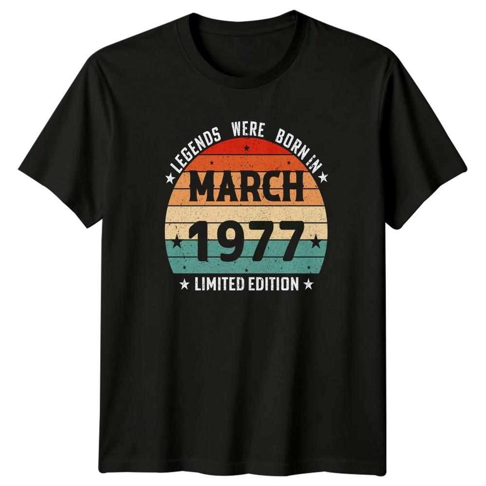 Legends Were Born Unisexs TShirt March Vintage Birthday Gift For Him