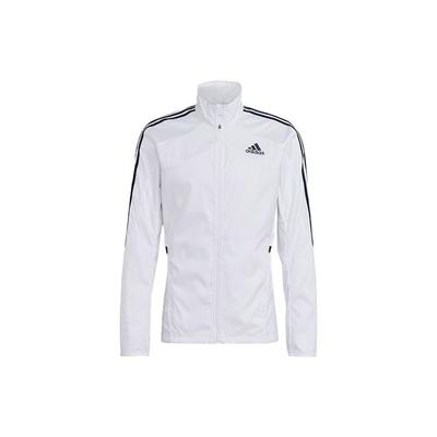 Marathon Jacket With Stand Collar And Logo Stripes Men Jackets White GK6111