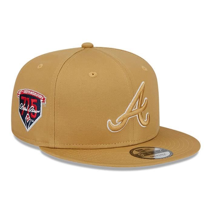 Casquette Snapback - New Era - 9FIFTY - Atlanta Braves - 100% Coton - Beige