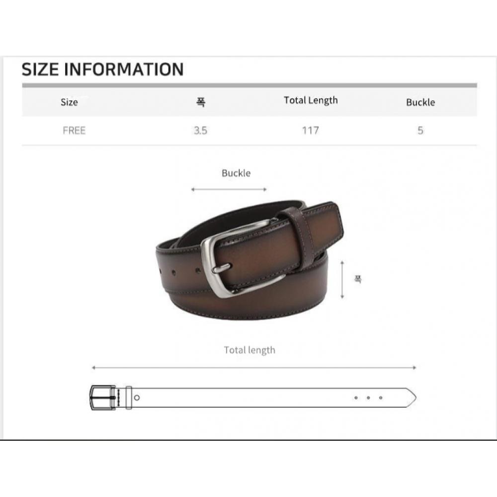 Benovero Black Satin Bizo Belt Gradient Brown  Bmg1acb1210w1 