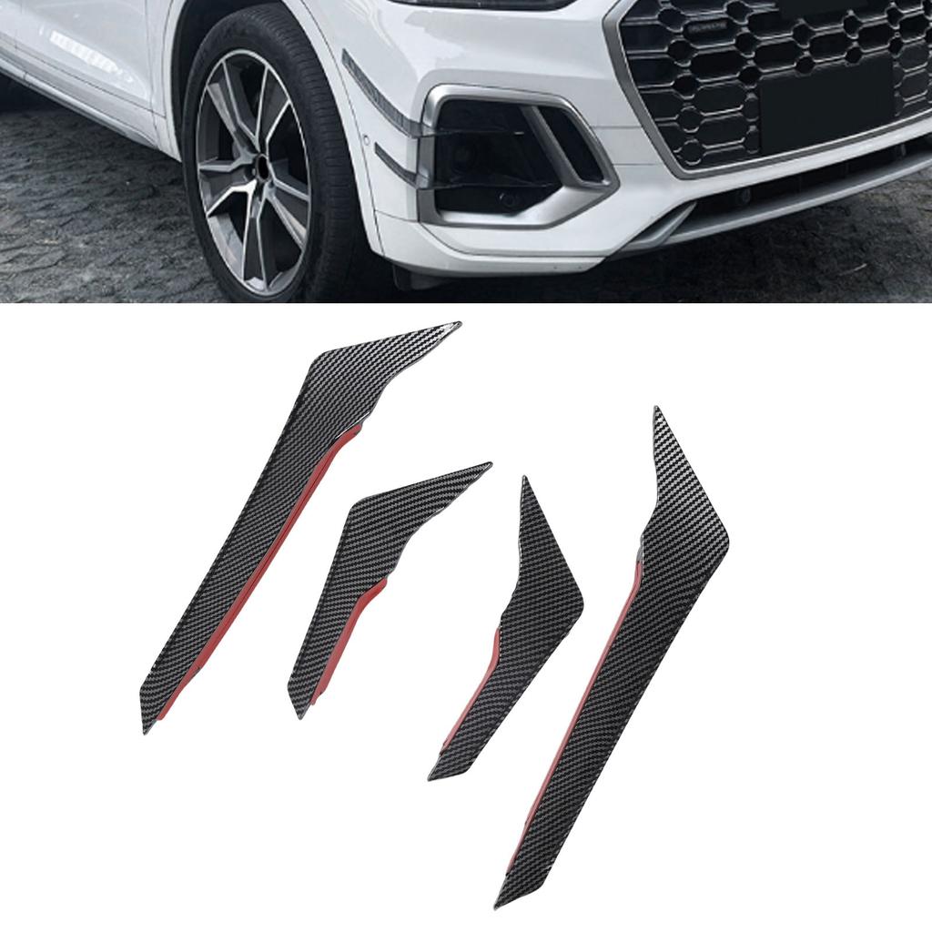 1 P  Front Bumper Side Spoiler Aerodynamic Left Right Front Bumper Side   Vent Trim Fin Decor Replacement For FY   2021-2024