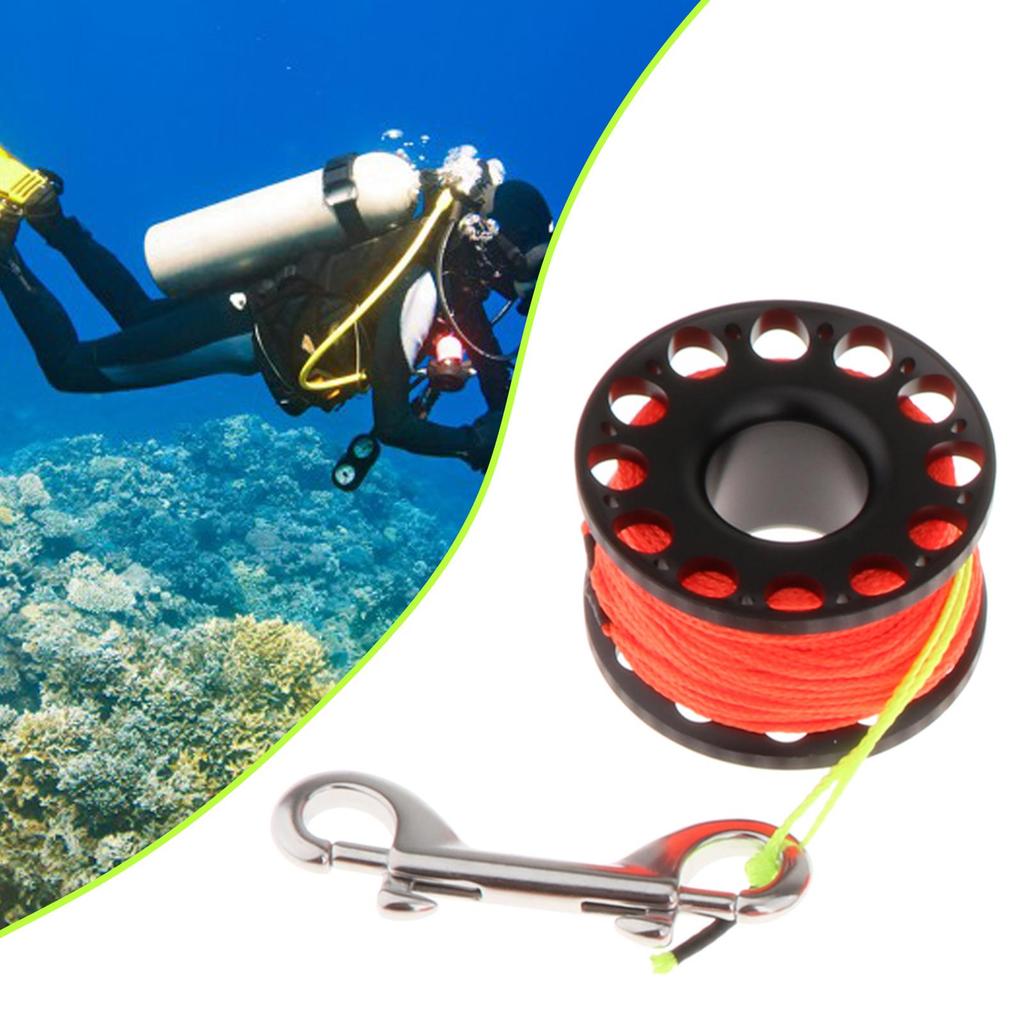 Diving Reel with End Clip for Underwater Activities