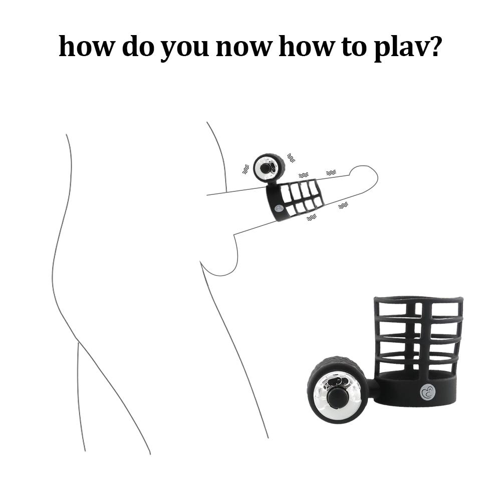 Penis Sleeve Vibratoren Sex Spielzeug Für Männer Erektion Verzögerung Ejakulation Penis Extender Enlarger Penis Vibrator Ring Schwanz Vergrößerung