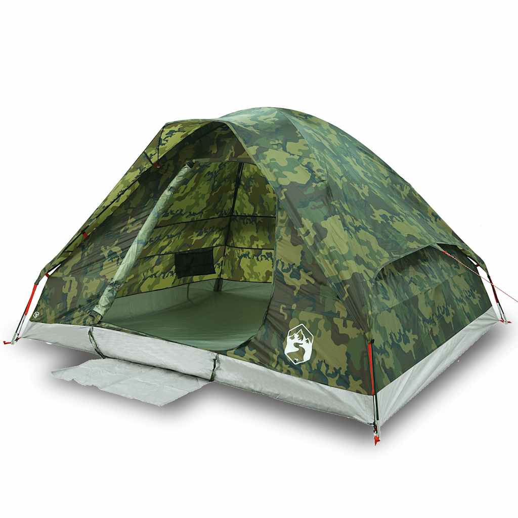 Vidaxl Tourist Tent, 2-Person, Camouflage, Waterproof