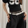 Pu Leather Y2K Jeans Belt Vintage Women's Waist Belt Fashion Punk Style Belt  Party