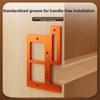 For 86 Switches Grooving Template Slotting Jig Orange Precision Grooving Stable Positioning Handle Locking Hole