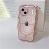 Ins Japan Cute 3d Bear Transparent Phone Case For Iphone 14 13 12 11 Pro Xs Max X Xr Cartoon Clear Animal Shockproof Soft Cover