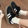Dexun women's shoes 2025 spring and autumn new platform-soled retro little white shoes casual Forrest Gump shoes versatile sports board shoes