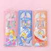 Simple Transparent Four Piece Ruler Set For Student Learning Stationery Supplies
