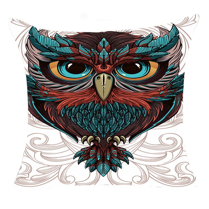 New Owl Pillow Cover Home Sofa Pillow Cover