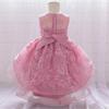 Robe de soirée pour nouveau-né fille de 0 à 1 ou 2 ans, à paillettes, dos nu, élégante, robe de princesse formelle pour anniversaire de mariage, robe de concours de beauté