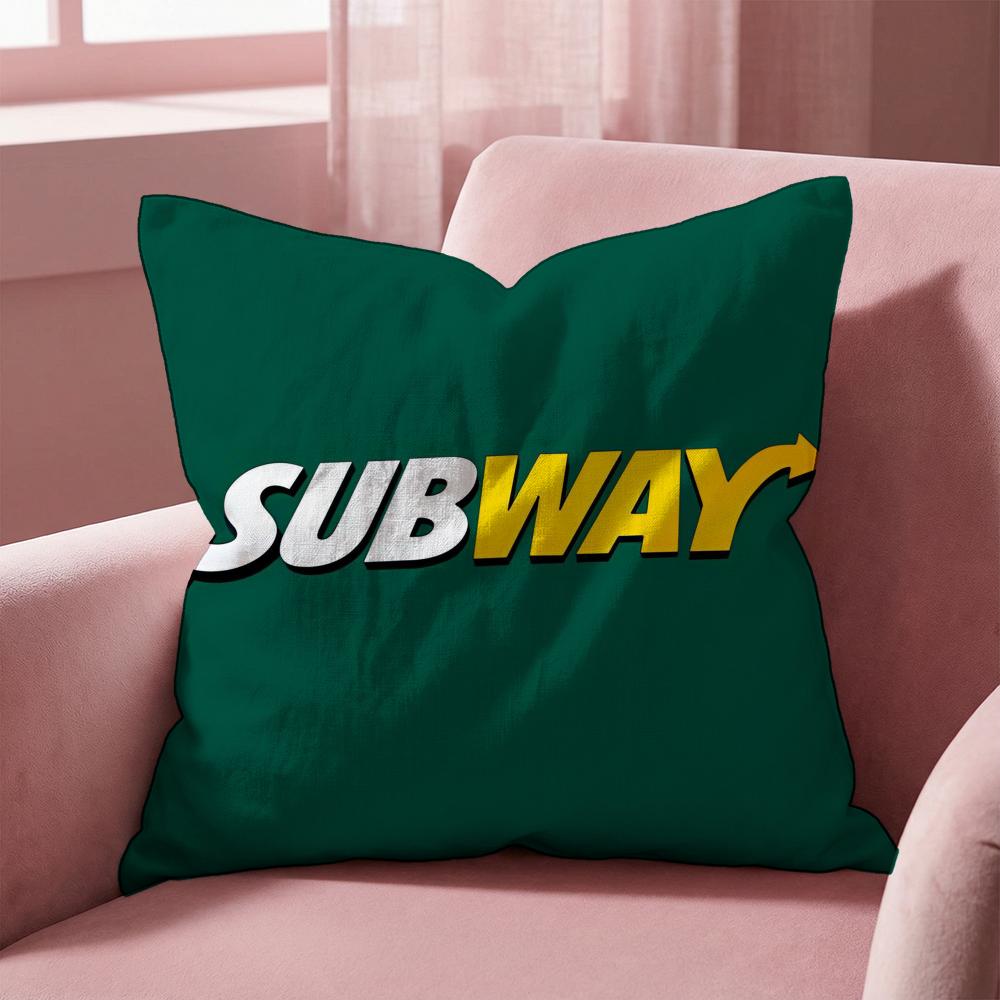 HOT Subway Cushion Cover Multi-Scene Pillow Cover for Home & Car - Reversible, Soft & Durable for Daily Use