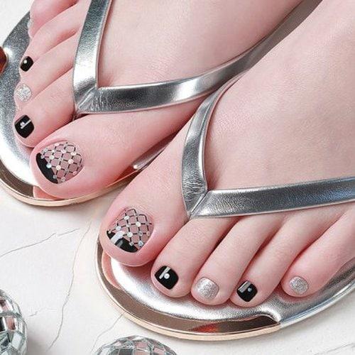 

[Topping Gel] Pedi Sticker - Shining Check FA00023