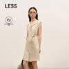 Less 2026 Summer Lapel Sleeveless Dress