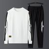 Men's Trendy Plus Size Sports Suit: Hooded Sweatshirt & Pants (L-8XL) for Spring/Autumn