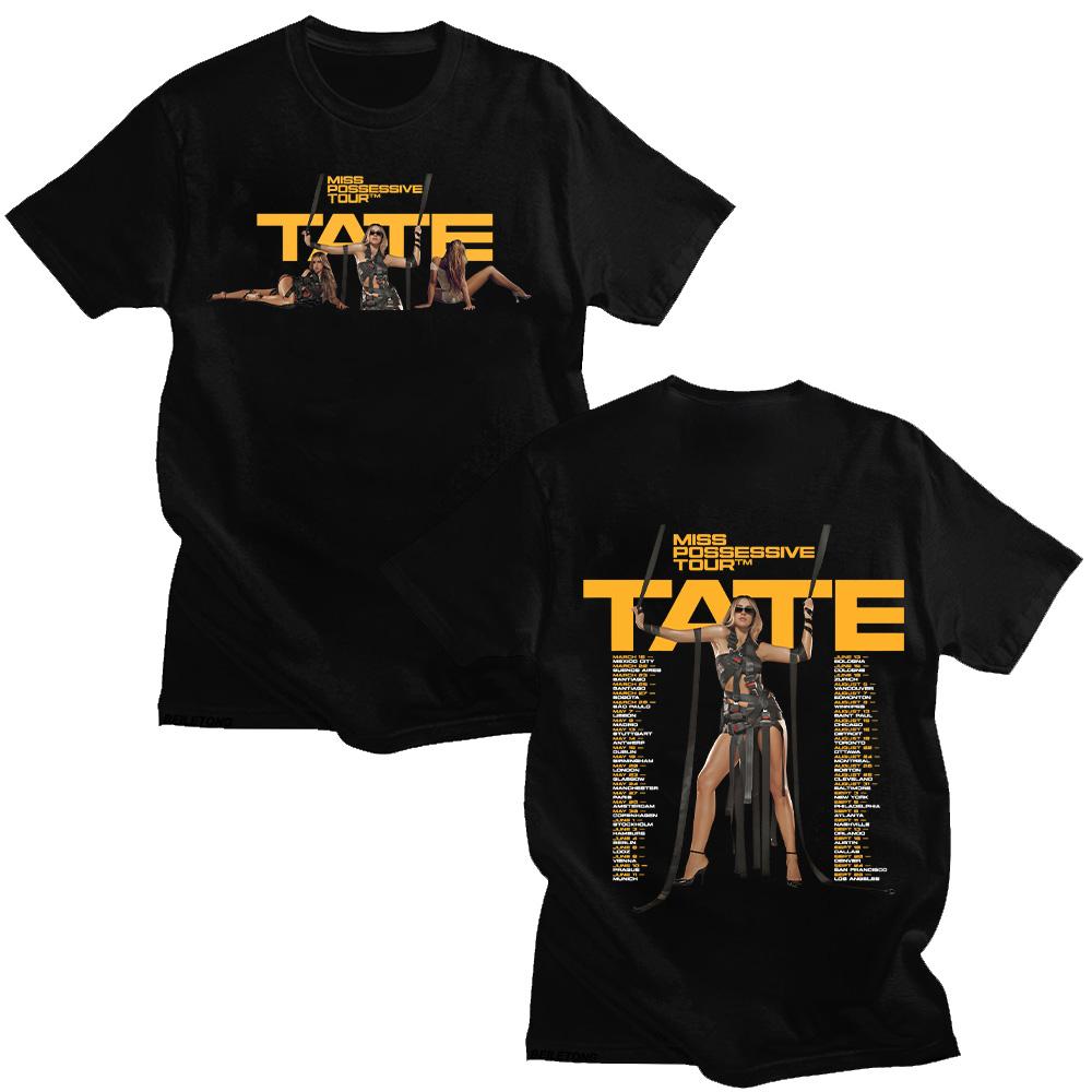 Tate McRae Miss Possessive Tour 2025 T-Shirts Unisex Harajuku O-Neck Short Sleeve TShirts Cotton Casual Tee Fashion Creative Top