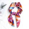 Luksusowy jedwabny szalik kwadratowy damski nadruk satynowy szalik wiosenny opaska do włosów chustka na szyję Echarpe Tie Shawl Wraps
