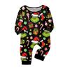 Family Matching Christmas Pajama Set with Long Sleeve and Long Pants for Holiday Wear