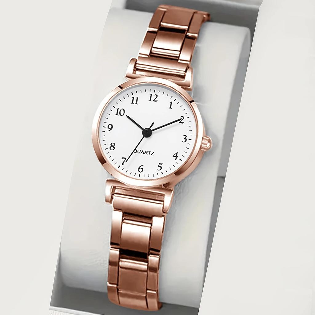 Fashion Women Watch set Light-luxury Ladies Quartz Wristwatch with LOVE Bracelet Thin Simple Business Female Clock Gift