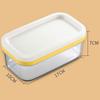 Butter Cheese Cutting Storage Box Airtight Rectangular Food Container for Kitchen Refrigerator Organization