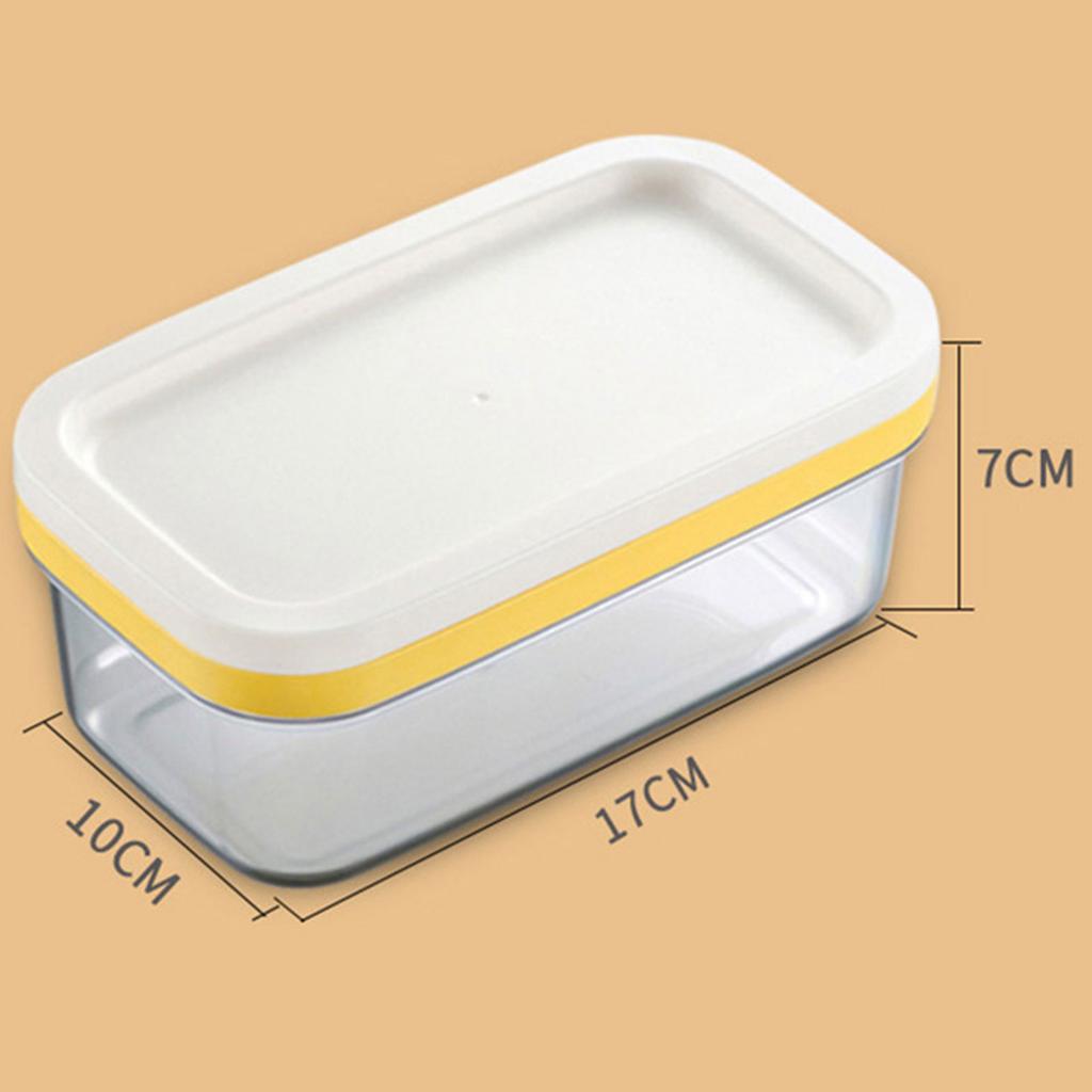Butter Cheese Cutting Storage Box Airtight Rectangular Food Container for Kitchen Refrigerator Organization
