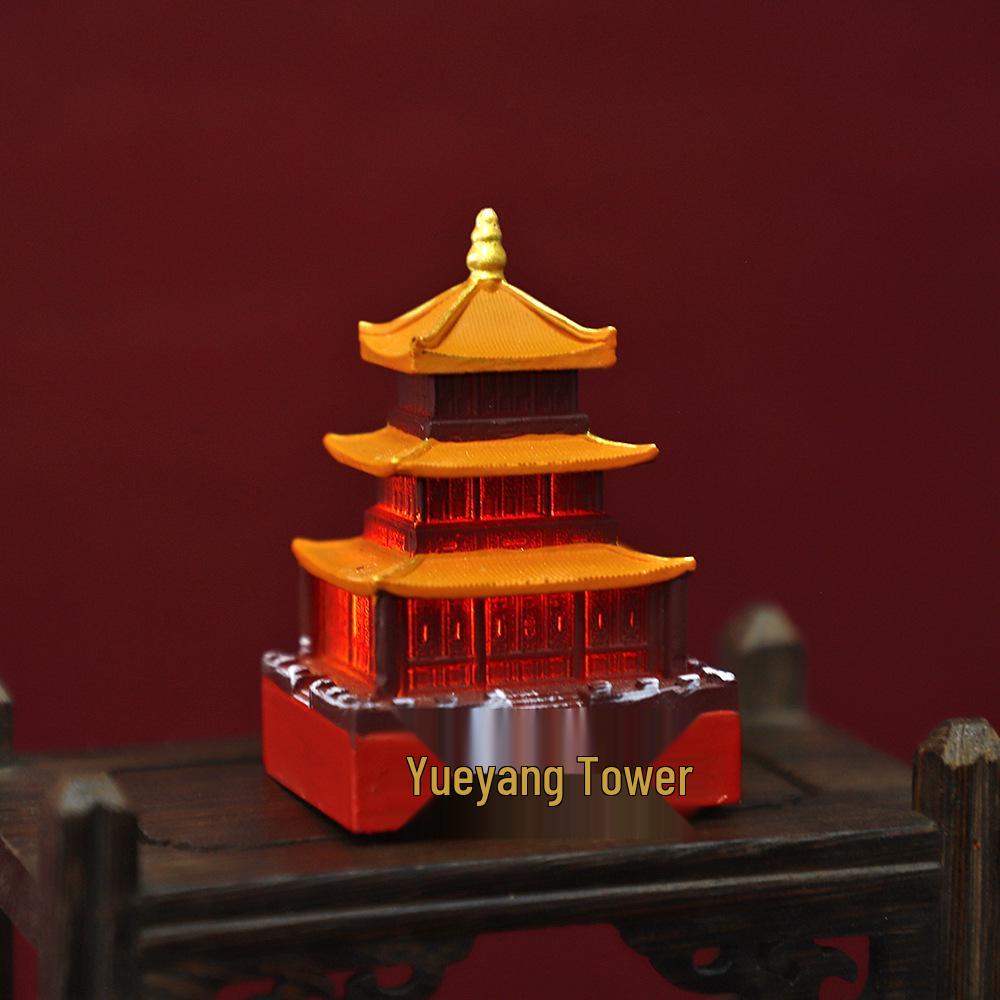 

Yueyang Tower 3D Luminous Resin Magnet: Cultural & Creative Ancient Architecture Souvenir