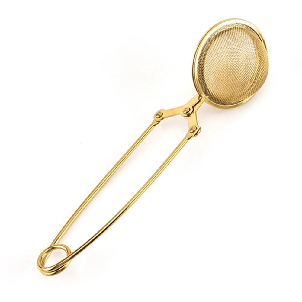 1pc Stainless Steel Tea Infuser Handle Tea Ball Sphere Mesh Tea Strainer Coffee Herb Spice Filter Diffuser Kitchen Gadgets