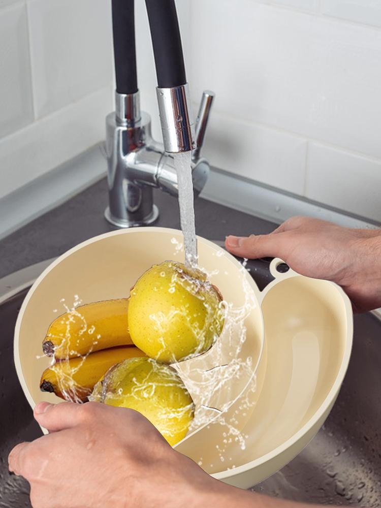 Koszyk Ociekowy na Owoce w Kształcie Ślimaka Kreatywny Automatycznie Obracany Czysty Umywalka do Mycia Warzyw Wielofunkcyjny Wielokrotnego Użytku