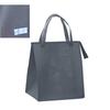 Portable Non-woven Thermal Cooler Bag Folding Large Capacity Tin Foil Handbag with Zipper Insulated Lunch Box Picnic Camping