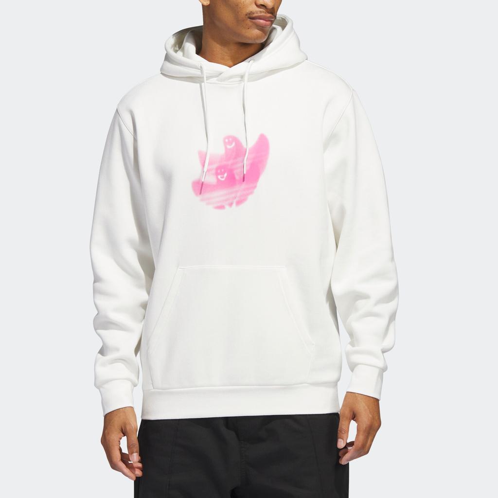 Adidas Sweatshirts Men's White Crew Neck Moderate Regular HS3052