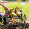 2D Acryl Frosch Dekoration im Vintage-Stil, Gartendekoration für die Bank, Realistischer Touch für Hof & Rasen