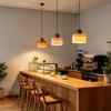 Vintage Colorful Glass Pendant Light E27 Metal Base Hanging Lamp for Dining Room Cafe Bar Decor