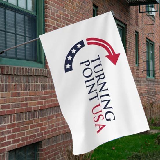 Turning Point USA Flag 3x5Ft Double Sided Wall Hanging Flag Outdoor Polyester Banner with Brass Grommets for Yard Garden Decoration