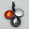 4pcs 60MM ( 56MM I.D ) Car Wheel Center Caps with W Work Logo Emblem Wheel Hubcaps Auto Rim Cover Black/Silver Car Accessories