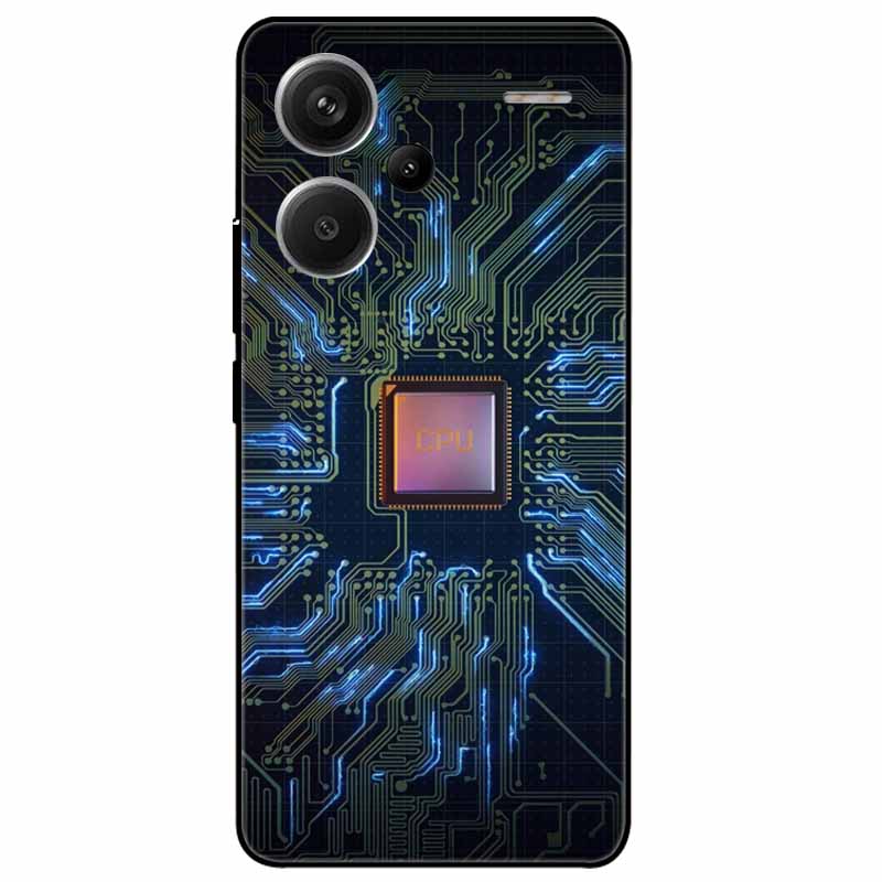 For Redmi Note 13 Pro Plus 5G Pro+ Case Soft Black Painted Cats TPU Funda For Xiaomi Redmi Note 13 Pro 5G Note13 Silicone Cover
