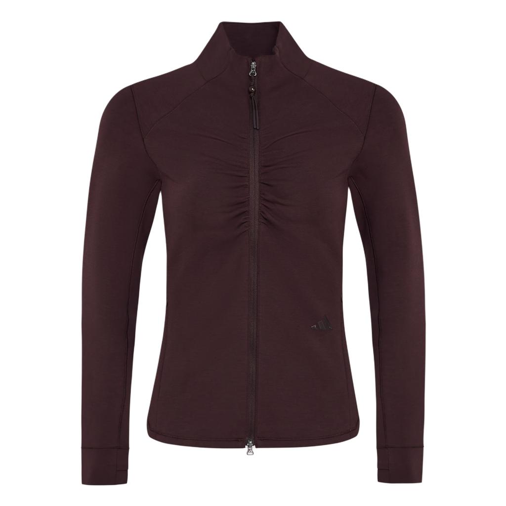 Adidas x Samuel Gui Yang FW25 Gather Short Slim Fit Zip Jacket Women Sports Casual Black KU5376