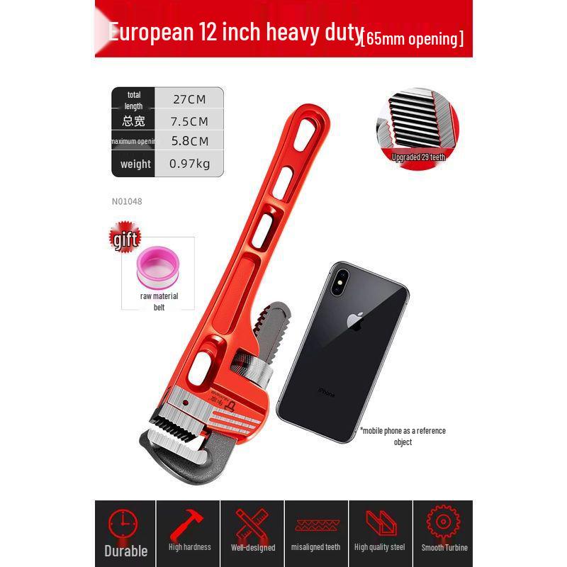 Universeller Industrie-Rohrschlüssel und Zange für Wasser- und Heizungsrohre