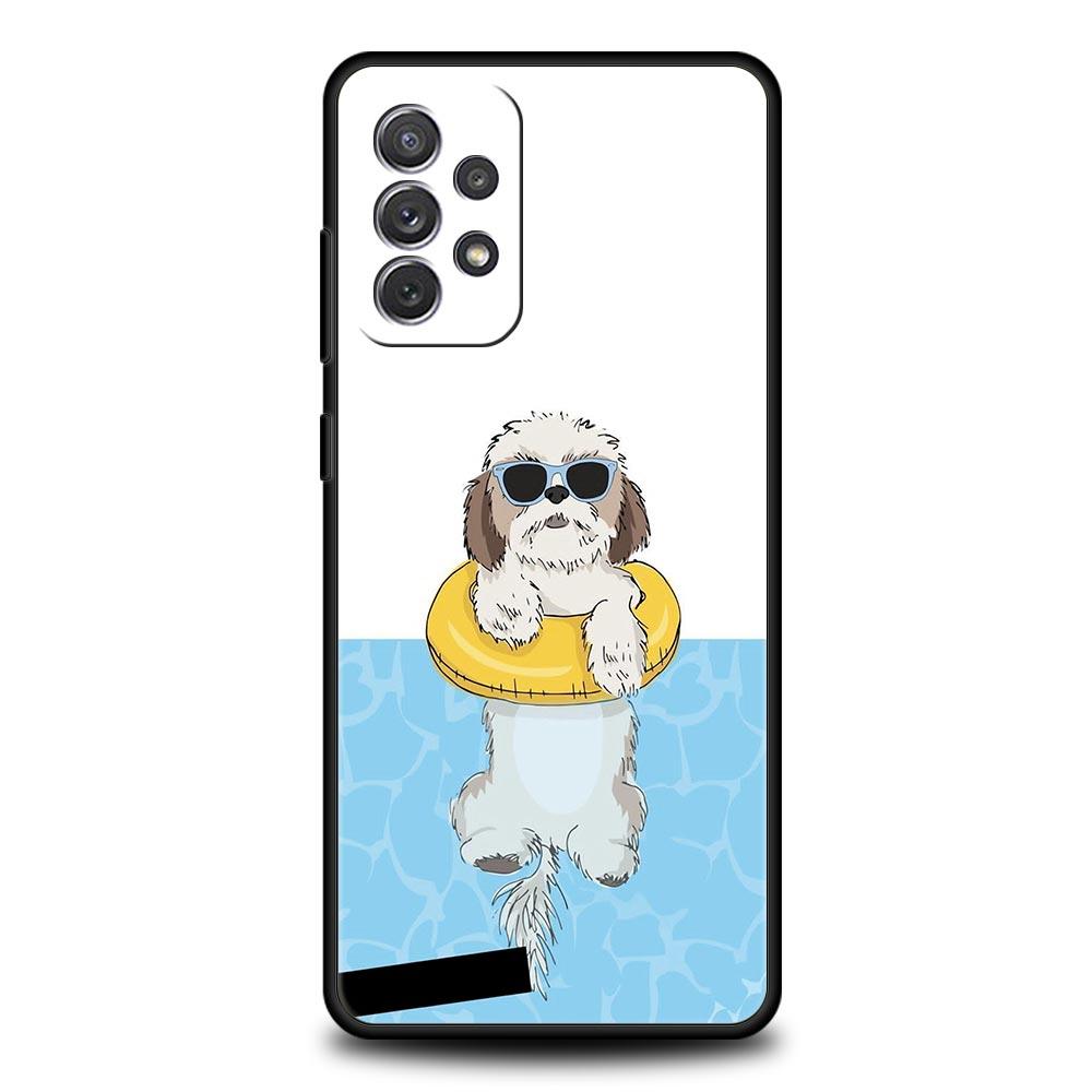 Shih Tzu Painting Cute Case for Samsung A57 A37 A51 A71 A21S A17 A11 A15 A25 A41 A23 A33 A53 A73 A07 A05S A13 A35 A55 5G Cover