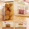 Space Saving Square Plastic Food Preservation Container Press Lock Vacuum Seal Technology for Coffee Snacks Storage